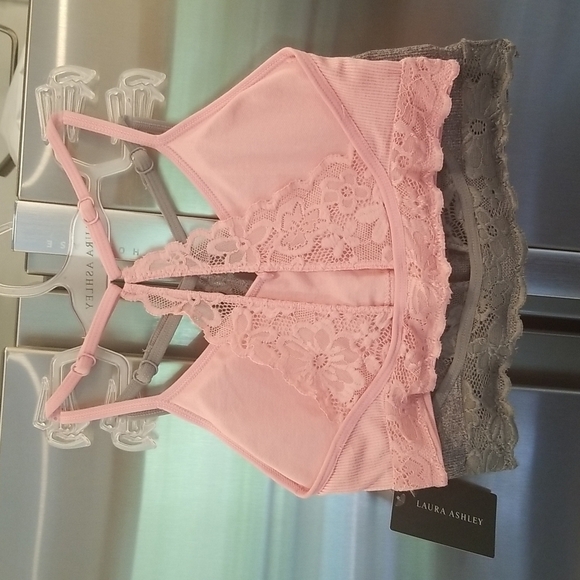 💕LAURA ASHLEY💕 Ribbed Bralette Set (2 Pk) S NWT - Picture 2 of 11